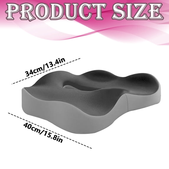 1 Seat Cushion "Memory Seat Cushion for Long Sitting Comfort – Hip and Back Support"