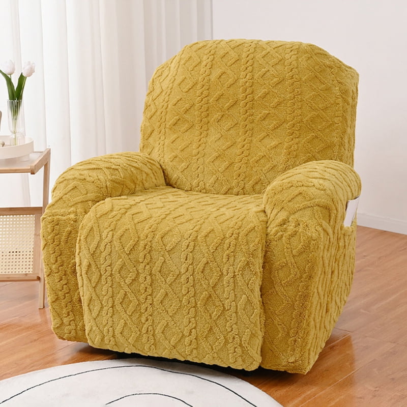 1 Seat Recliner Cover, Fleece Stretch Reclining Chair Covers for 1