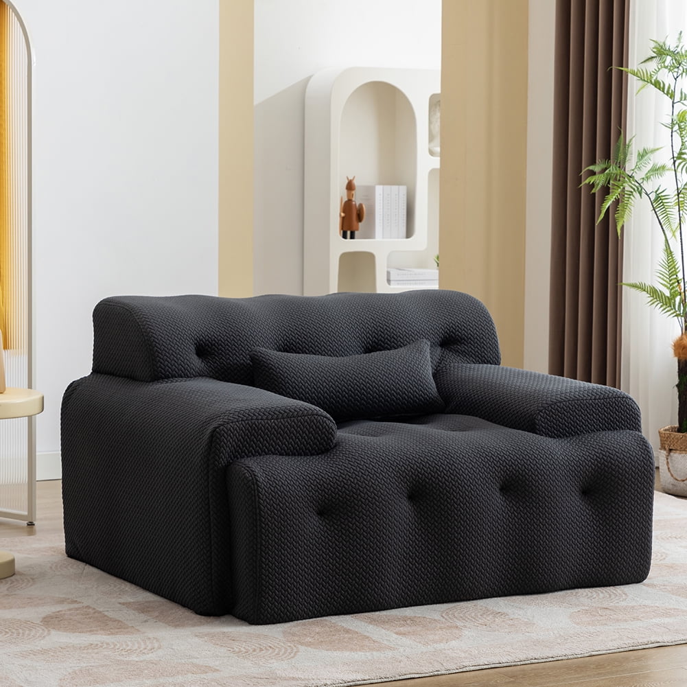1 Seater Comfy Sofa Couch HighDensity Pure Foam Couches No Assembly