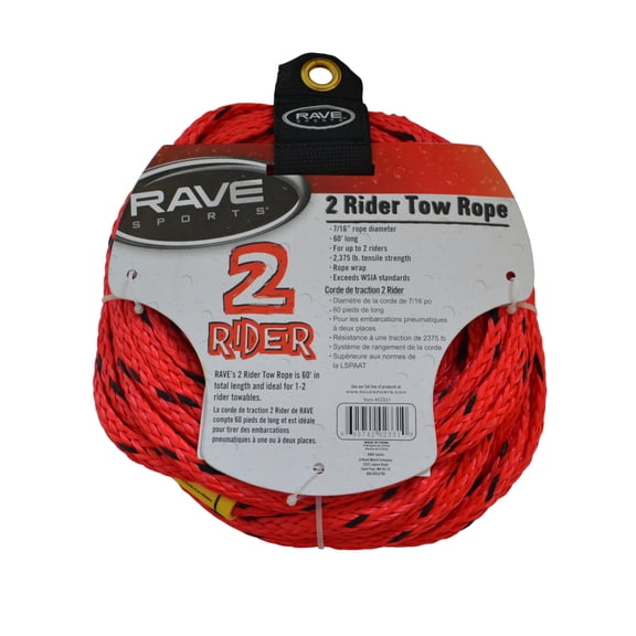 Rave Sports 1-Section 2-Rider Tow Rope