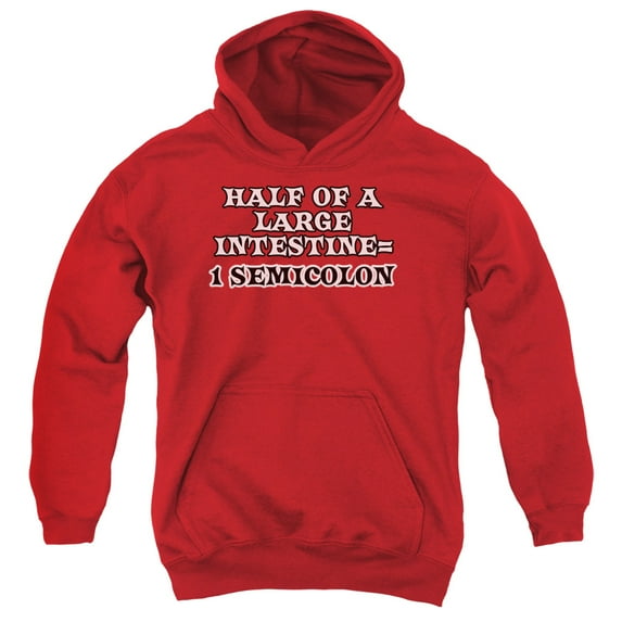- 1 Semicolon - Youth Hooded Sweatshirt - Large