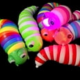 thumbnail image 1 of 1 Sensory Caterpillar Light Up Fidget Sensory Relief Anti-Stress Rainbow Articulated (color may vary), 1 of 4