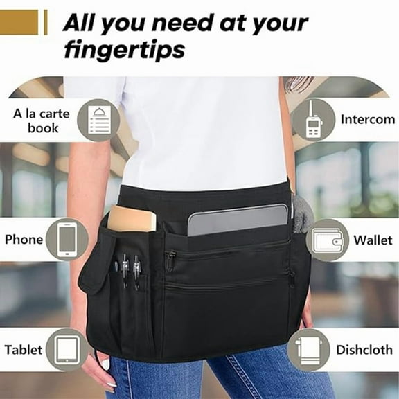 1 * Server Aprons-Black