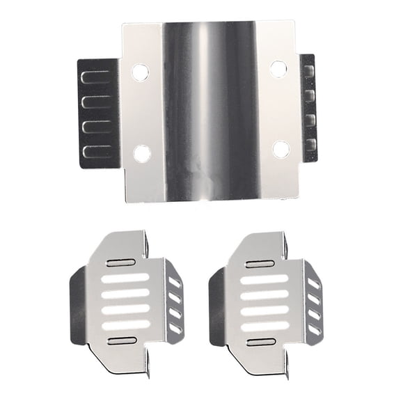 1 Set 1/24 RC Car Metal Body Armor Chassis Bottom Guard for FMS FCX24 Power Wagon