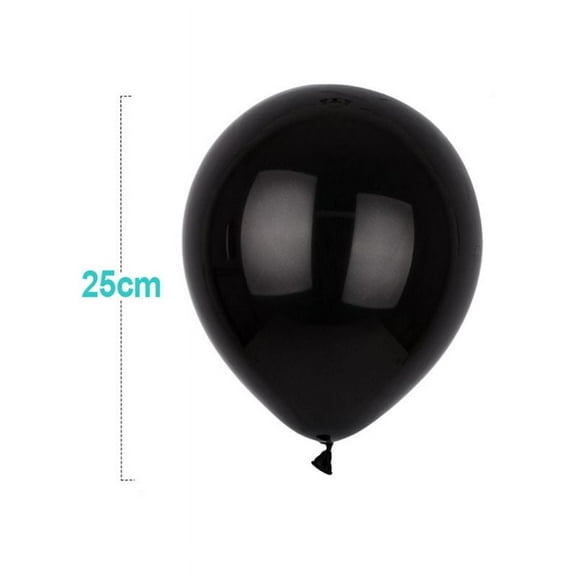 1 Set =1.5g 12x50 PCS 25cm Black Latex Balloons, Medium Pack, Party Decoration Balloons for Birthdays, Weddings, and Events
