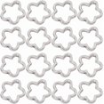 thumbnail image 1 of 1 Set 1 Box 200Pcs Plastic Hollow Beads Big Bead Frames Bulk Silver Cute Large 16mm Flowers Shape Loose Spacer Beads for Jewelry Making DIY Crafting Earrings Bracelets Necklaces Accessories Gifts, 1 of 9