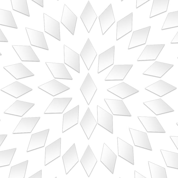 1 Set 1 Box 200pcs 1x0.5in Small Mirror Tiles Bulk Plastic Mirror Sticker Rhombus Shape Self Adhesive Mirror Stickers Mosaic Tiles Sheet for Home Travelling Wall Decoation DIY Arts Crafts Projects