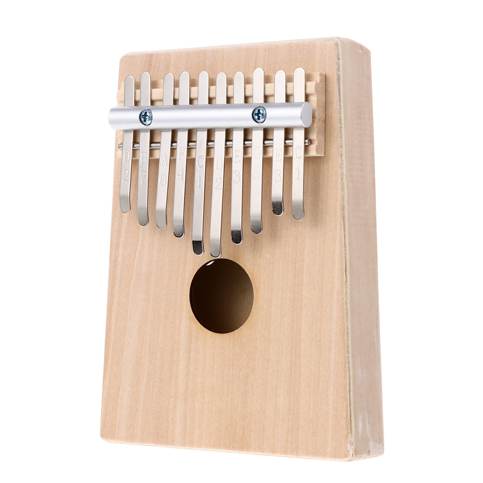 1 Set 10 Keys Thumb Piano Kalimba Thumb Piano Portable Finger Piano Natural Wood DIY Thumb Piano