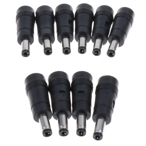 1-Set(10-Pack) Female DC 4.0*1.7mm to 5.5*2.1mm Male Adapter Set for Stable and Reliable Power Connection