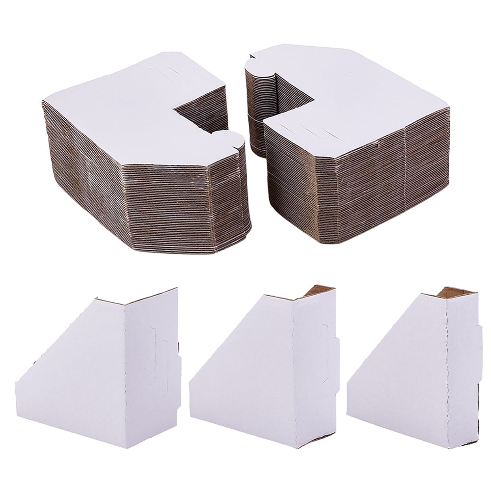 1 Set 100Pcs Folding Safety Kraft Paper Photo Album Corner Protector White 205x164x2mm Finished Product: 9.85x2.7x9.8cm