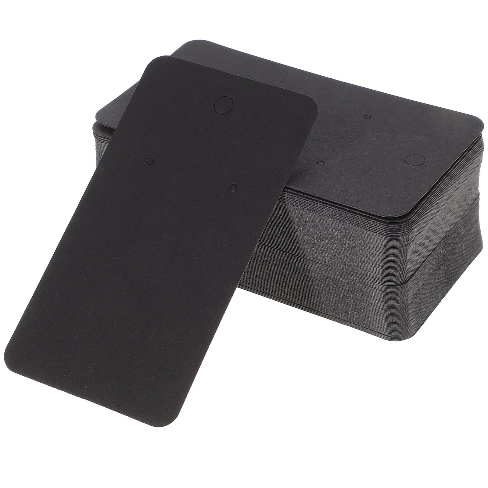 1 Set 100Pcs Vintage Kraft Paper Earring Display Cards Necklace Jewelry