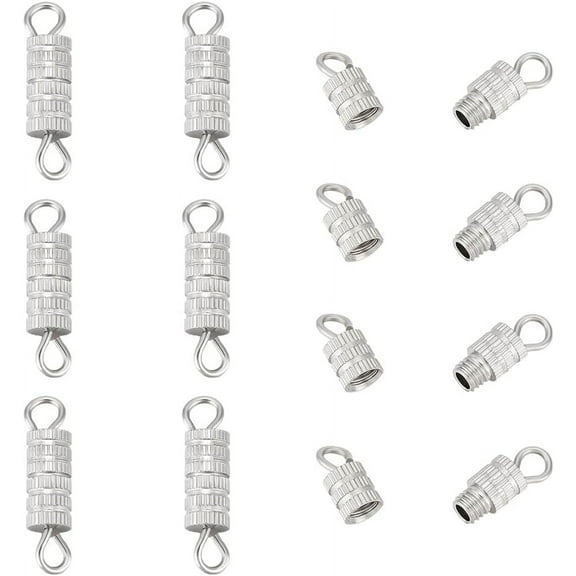 1 Set 10Sets 304 Stainless Steel Screw Claps Stainless Steel Color 16x4x4mm Hole: 2x1.5mm