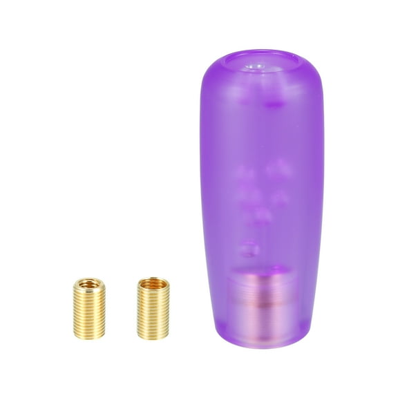 1 Set 10cm Auto Gear Shift Knob Stick Faux Crystal Transparent Bubble Throw Gear Shifter Car Interior Shift Knob Purple