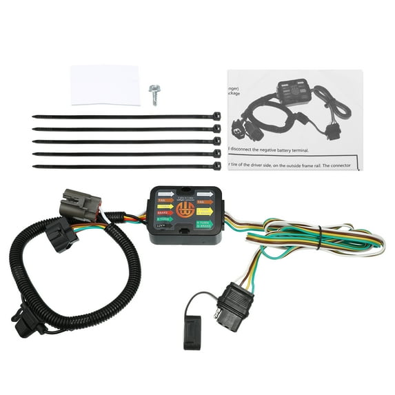 1 Set 118269 Vehicle Side 4-Pin Trailer Wiring Harness for Hyundai Santa Fe for KIA Sedona Sorento