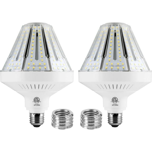 NS 120W Ultra-Bright LED Bulbs, 12000W Equivalent, Daylight White, Decorative, 2-Pack