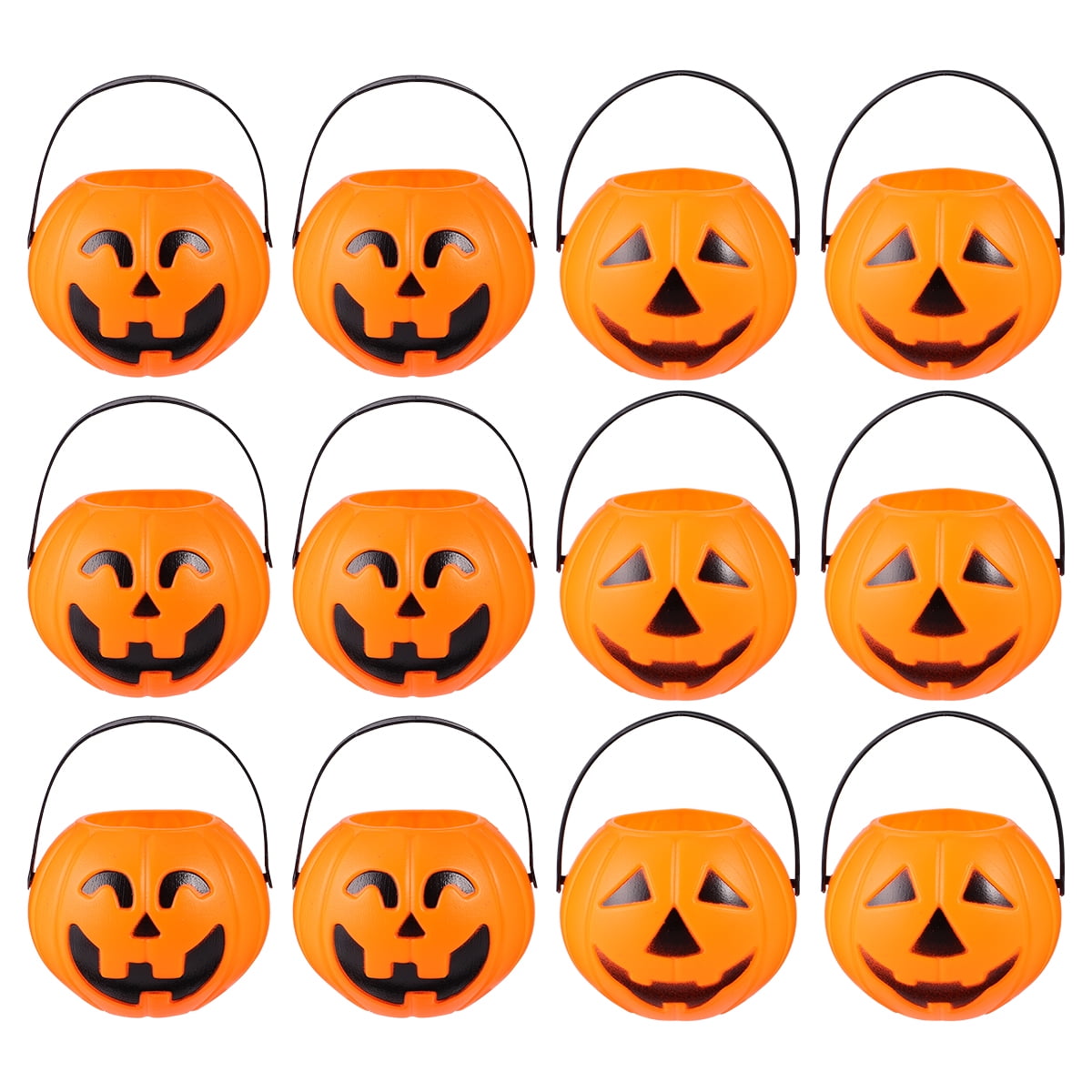 1 Set 12pcs Halloween Scene Decoration Props Skull and Witch Bucket