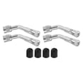 thumbnail image 1 of 1 Set 135-Degree Car Tire Valve Stem Extenders Universal for Cars RV Bicycles Motorcycles Silver Tone, 1 of 6