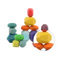 1 Set/16Pcs Kids Stacking Blocks Wooden Stone Building Blocks Stacking
