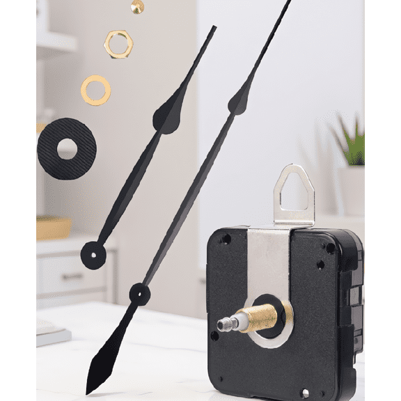 1 Set 17.7 Inch Clock Hands with High Torque Clock Movement, Operated Wall Clock Replacement Kit for 36-50 Inch DIY Clocks