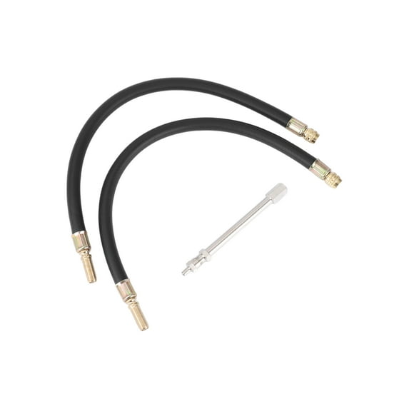 1 Set 180 Degrees Copper Tire Valve Extension with Flexible Plastic 350mm Tire Valve Stem Extension for Car Motorcycle RV Truck Bike