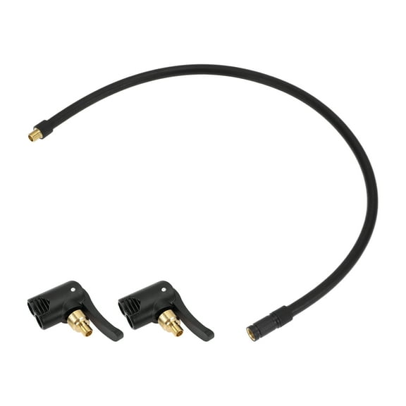 1 Set 19.69" Tire Inflator Extension Tube with Undeflatable Air Chuck 0.305inx32TPI for Car Motorcycle