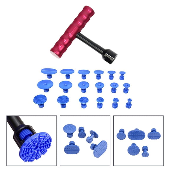 1 Set/19 PCS Dent Remover Dent Puller and Pulling Tab Car Dent Repair Supply