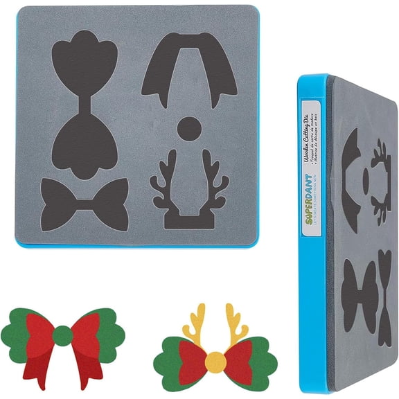 1 Set 1Pc Wood Cutting Dies with Steel for DIY Scrapbooking/oto Album Decorative Embossing DIY Paper Card Leather Crafts Making Bowknot Pattern 150x150x9mm