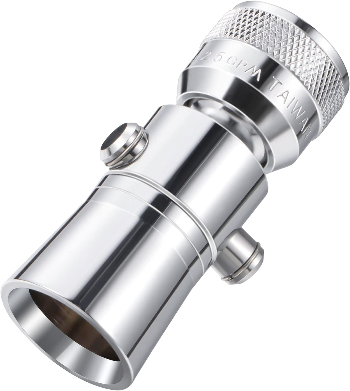 1 Set 2 Setting Pivoting Single Spray Shower Head With Shut Off Valve