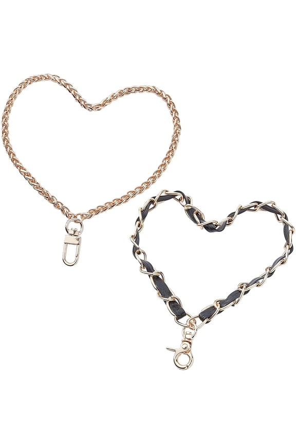 1 Set 2 Styles Wristlet KeyChain Strap 7.4/9.2inch Leather Wrist Strap for Key Hand Wrist Strap Car Key Holder Key Ring Wristlet Lanyard