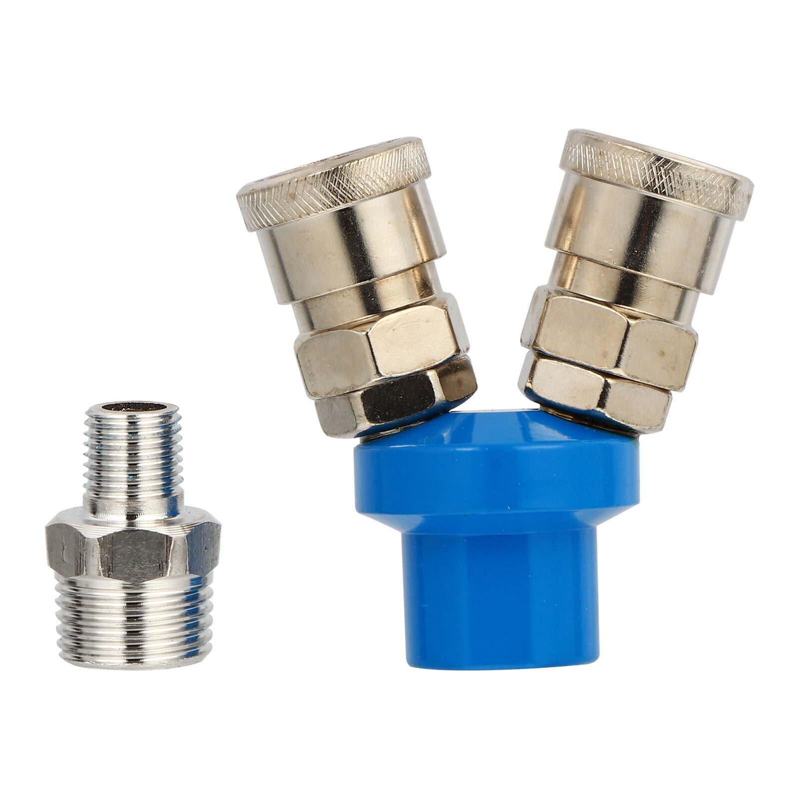 1 Set 2 Way Quick Connector Ctype Air Compressor Hose Coupler