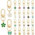 thumbnail image 1 of 1 Set 20pcs Flower Butterfly Key Chains 20 Styles Cute Mini Keychains Set Alloy Enamel Car Key Chain Charms Key Ring for Women Purse Handbag Wallet Backpack Creative Gift, 1 of 6