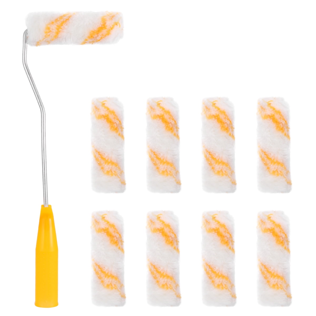 1 Set of 21PCS Little Finger Paint Rollers Mini Roller Brush Hot Melt