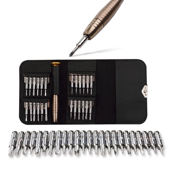 25 in 1 Precision Screwdriver Set, Small Electronics Repair Tool Kit for Phones, Watches and Devices, TIKA