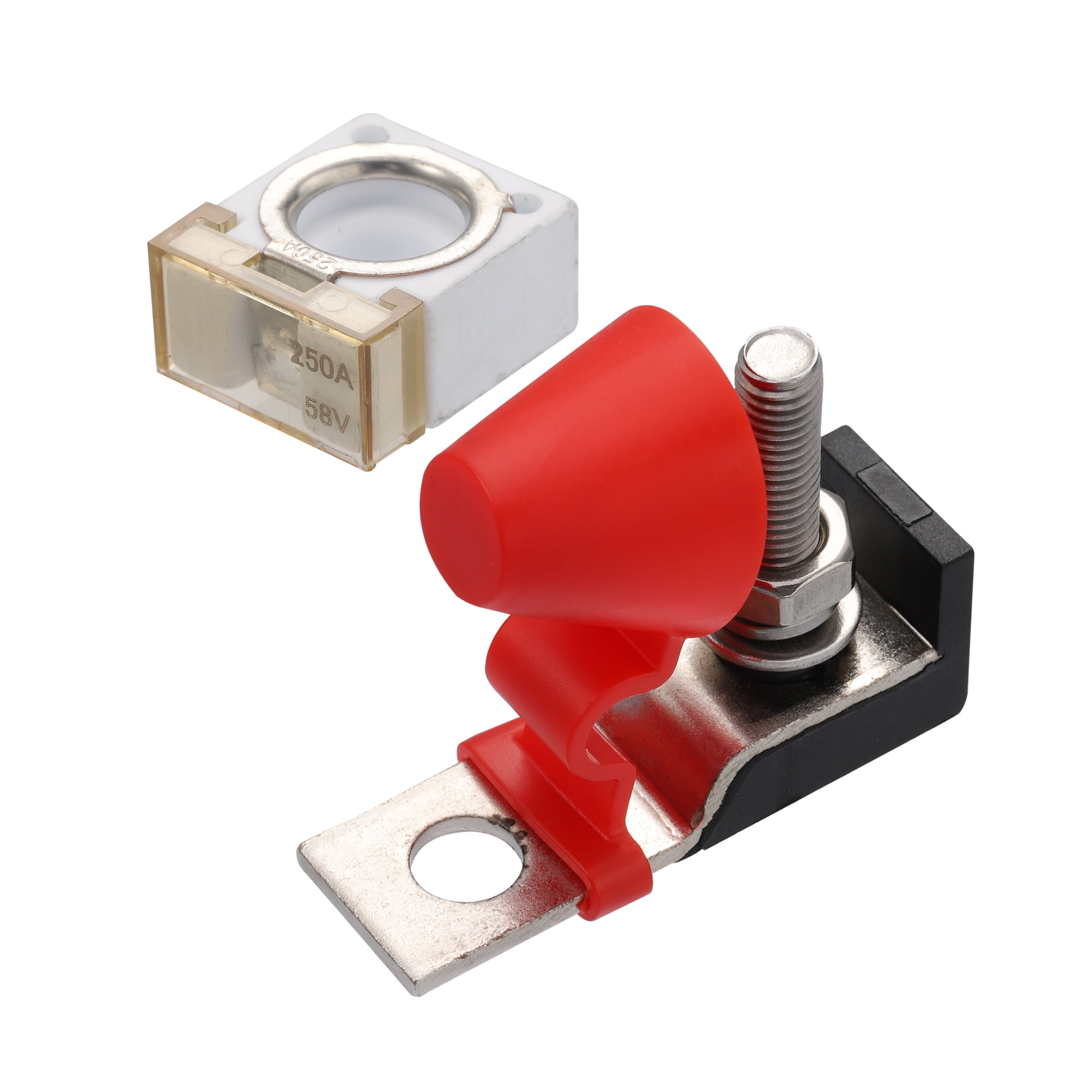 Single Stud M8 (5/16") MRBF Battery Fuse Holder Terminal Fuse Block Kit For Boat Truck RV