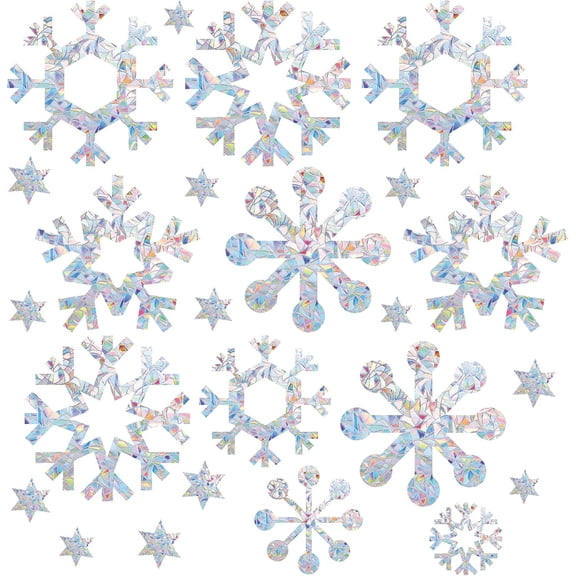 1 Set 25pcs Fairy Window Clings Anti-Collision Butterfly Rainbow Window Glass Alert Stickers for Birds Strike Angel Decals Non Adhesive Prismatic Vinyl Film for Sliding Doors Windows Glass