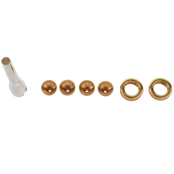 1 Set 2C 3C 2B 3B Mouthpiece for Trumpet Brass Gold Plated a Multi-Purpose T Adapter Professional Gold Lacquer Nozzle