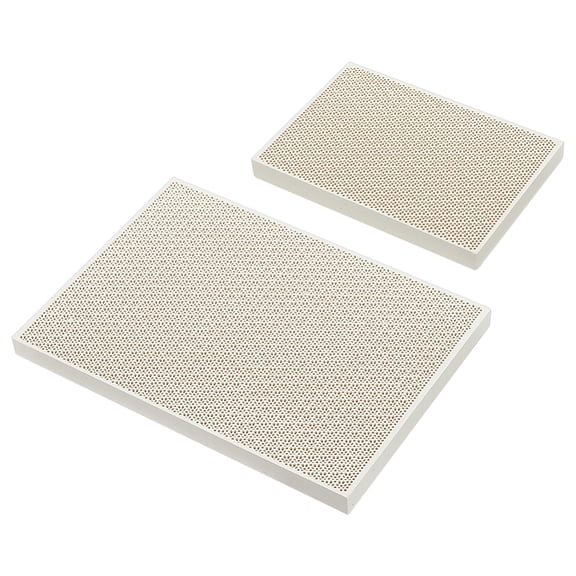 1 Set 2Pcs 2 Styles Jewlery Honeycomb Quartz Soldering Board Jewelry Soldering Block Making Tools Rectangle Light Yellow