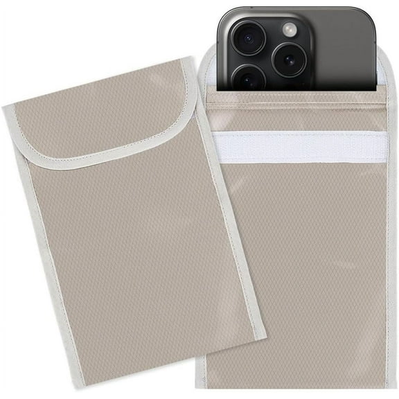 1 Set 2Pcs EMF Blocking Shield Sleeves for Cell Phone 7x4.7 Inch Anti-EMP Signal Blocking Bags EMF Protection Phone Sleeve 3mm Thick EMF Blocking Phone Case for Cell Phone Privacy Security