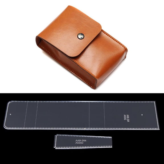 1 Set (2pcs) Acrylic Stencil Template Pattern DIY Leather Purse, Change Bag, Bag, Phone Bag