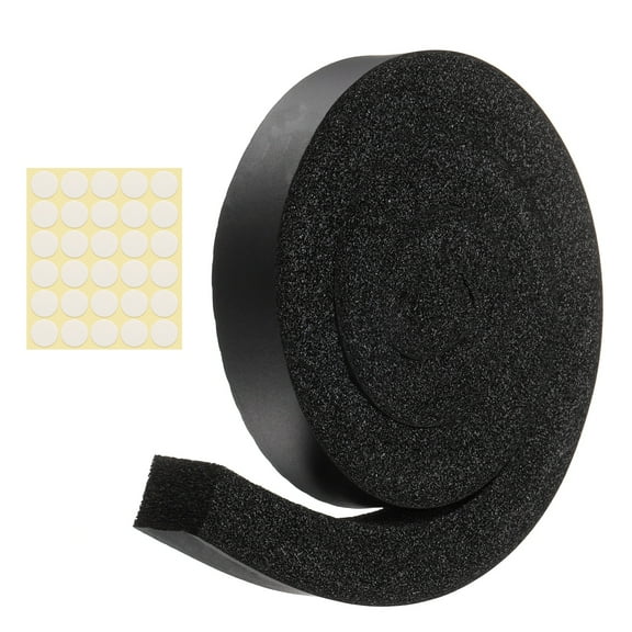 1 Set 3.28ft Foam Seal Strip, 1 Inch Width x 1 Inch Thick Weather Stripping Foam Insulation Tape, High Density Air Conditioner Open Cell Foam Seal Tape for Doors, Windows, Black