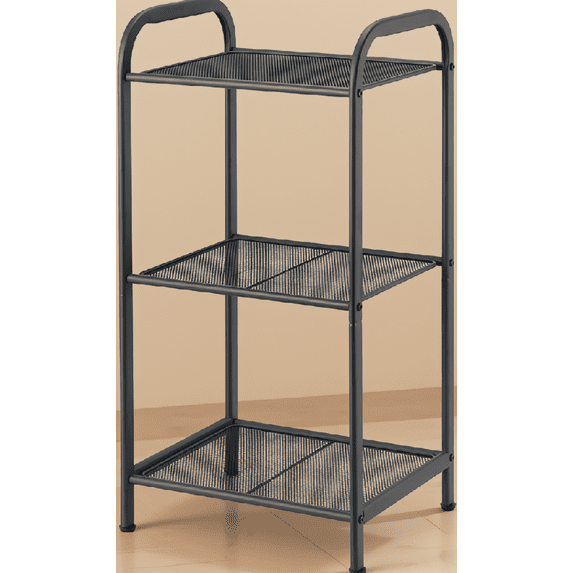 1 Set 3-Tier Industrial Metal Storage Rack, Adjustable Plant Stand ...