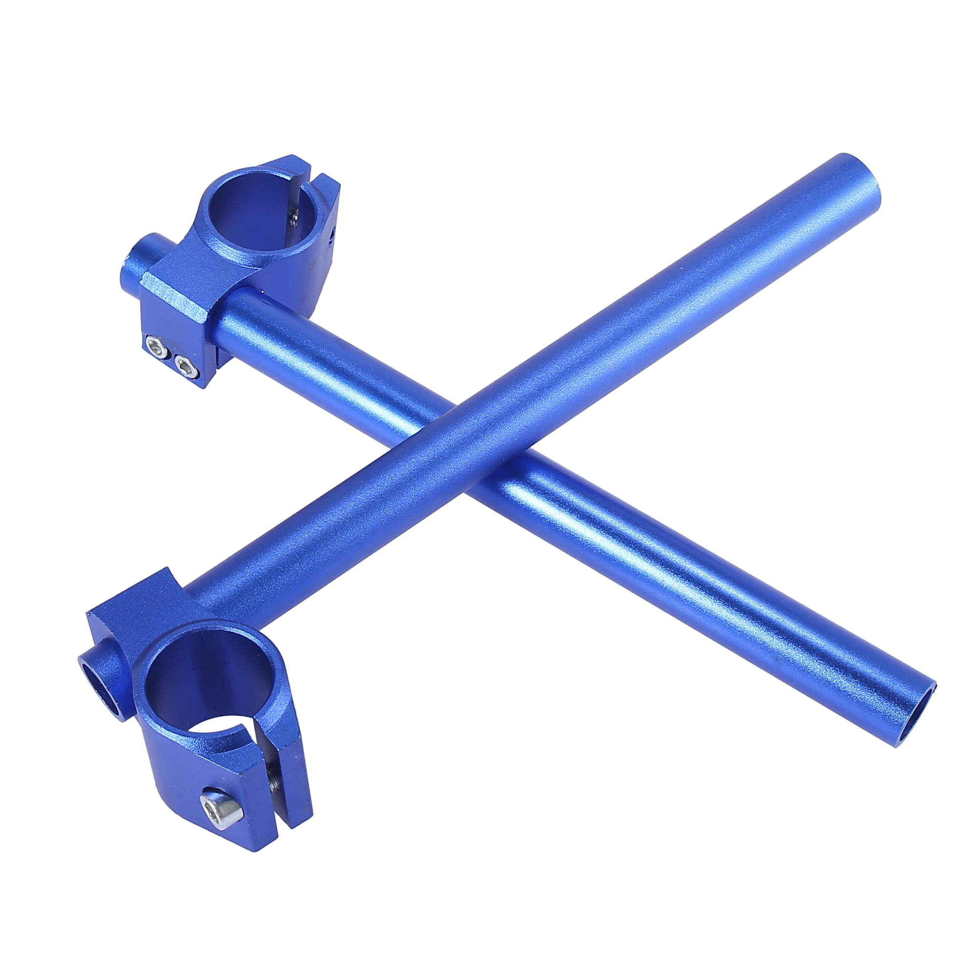 1 Set 33mm Motorcycle Handlebar Adjustable Motorbike Motorcycle Clip Ons Handle Bar Universal Replacement Blue