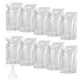 thumbnail image 1 of 1 Set 350ML/500ML/200ML/100ML/1000ML Liquor Pouch Food Grade Transparent PET Sneak Alcohol Flask Hide Drinking Bag with Funnel Kitchen Tools, 1 of 8