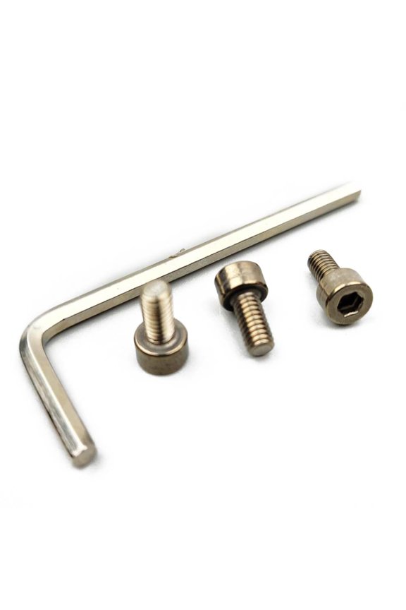 1 Set (3pcs) Kaynes Titanium Electric Guitar Tremolo System Bridge Locking Strings Nut Screws MADE IN TAIWAN