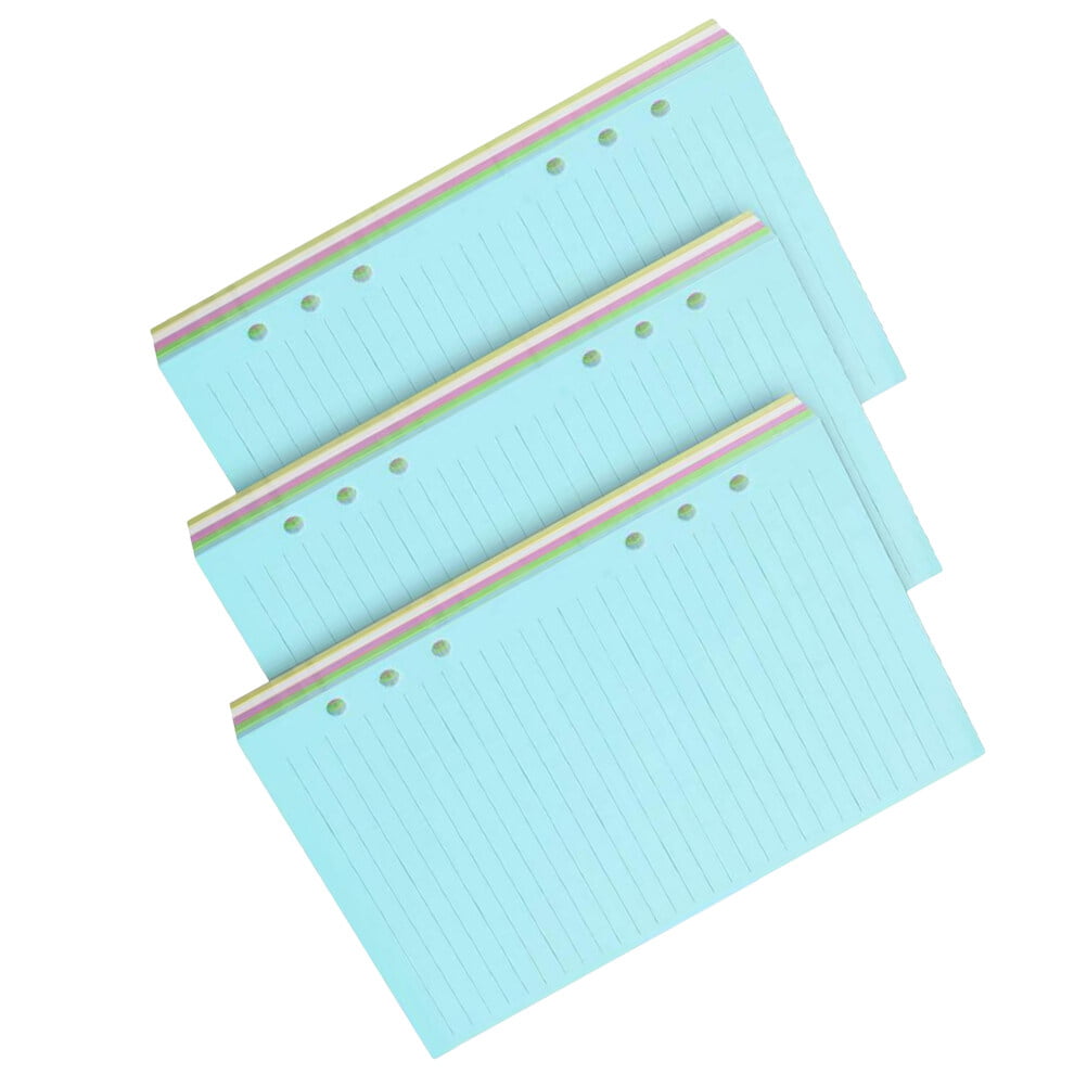 1 Set 3pcs Six Holes Portable Binder Loose Leaf Notebook Paper ...