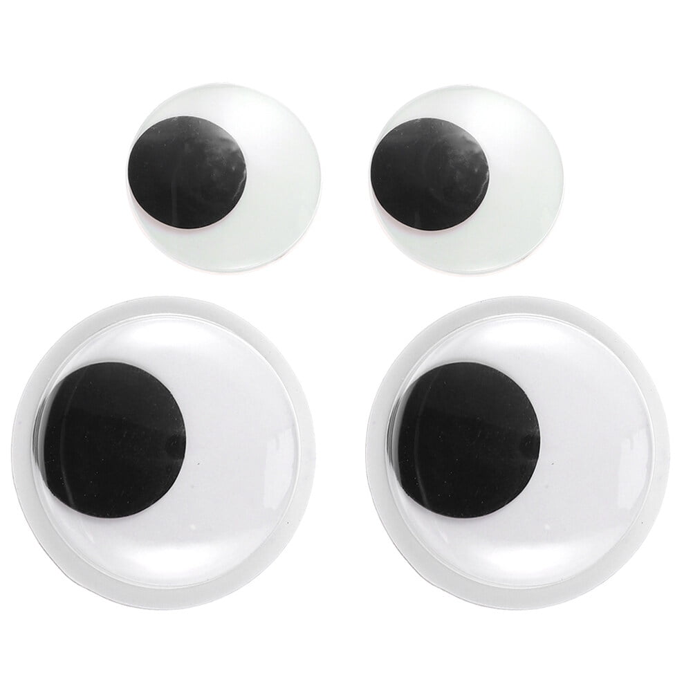 1 Set 4 Pcs Creative Googly Eyes Ecofriendly Wiggle Eyes Black White