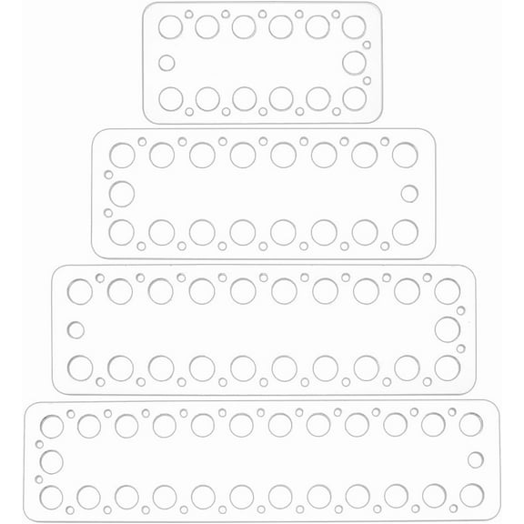 1 Set 4 Styles Embroidery Floss Organizer Cards Clear Acrylic Cross Stitch Thread Organizer Floss Thread Drops Embroidery Thread Holder for Thread Craft DIY Sewing Storage