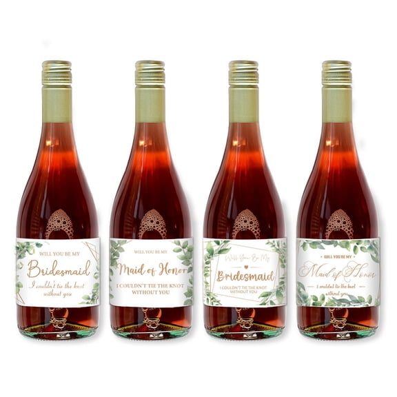1 Set 40 Sheets Heart Theme Coated Paper Adhesive Sticker Wine Bottle Adhesive Label Rectangle DIY Word 90x50mm
