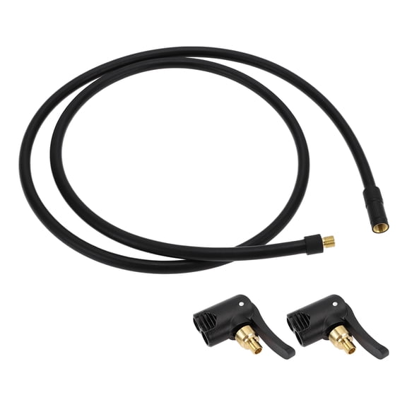1 Set 45.28" Tire Inflator Extension Tube with Undeflatable Air Chuck 0.305inx32TPI for Car Motorcycle