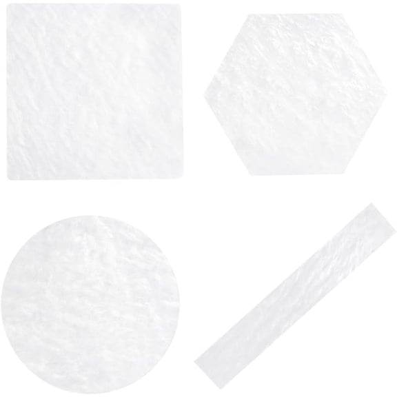 1 Set 4Pcs 4 Styles Acrylic Color Palette Boards Nail Art Display Boards Mixed Shapes 9~18x3~10.5x0.25~0.3cm 1pc/style